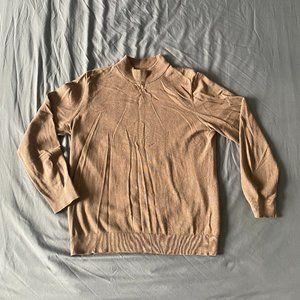Tan Mockneck Sweater